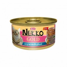 Nekko Gold ชนิดเปียก รสปลาทูน่าคัตทสึโอะบูชิในเยลลี่ 85 กรัม