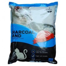 คาร์บอนคลีน Karbon Clean ทรายแมวชาร์โคลแซนด์ Charcoal Sand Ultra Premium Cat Litter ไร้ฝุ่น 95.98% (5 ลิตร)