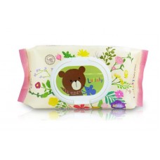 ลัลลาบาย Lullaby Baby Wipes เบบี้ไวพส์ ทำความสะอาดผิว 80 แผ่น