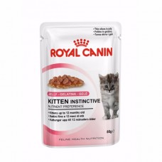 Royal Canin Kitten Instinctive in jelly ชนิดเปียก สำหรับลูกแมวอายุ 4-12 เดือน และแมวระยะตั้งท้อง 85 g