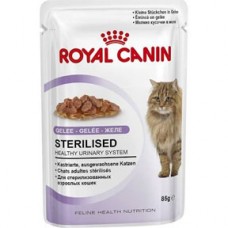 Royal Canin Sterilised in jelly ชนิดเปียก สำหรับแมวโตหลังทำหมัน 85 กรัม