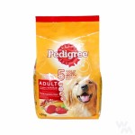 Pedigree ชนิดเม็ด รสเนื้อวัวและผัก 1.5 kg สำหรับสุนัขโตเต็มวัย