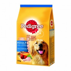 Pedigree ชนิดเม็ด รสไก่และผัก 1.5 kg สำหรับสุนัขโตเต็มวัย