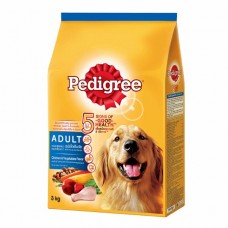 Pedigree ชนิดเม็ด รสไก่และผัก 3 kg สำหรับสุนัขโตเต็มวัย