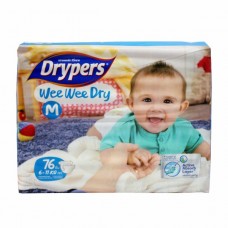 ดรายเพอร์ส Drypers Wee Wee Dry ไซส์ M ห่อ 80 ชิ้น