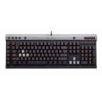 CORSAIR K30 Raptor, Fully, Rubber Dome + 6 Macro Keys, Red LED