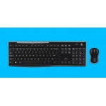 Logitech MK270R CORDLESS WIRELESS DESKTOP UNIFYING WITH MOUSE BLACK