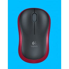LOGITECH M185 WIRELESS MOUSE 2.4GHZ RED
