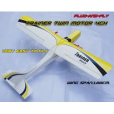 เครื่องบินบังคับ Trainer twin 180 motorPlug-and-fly